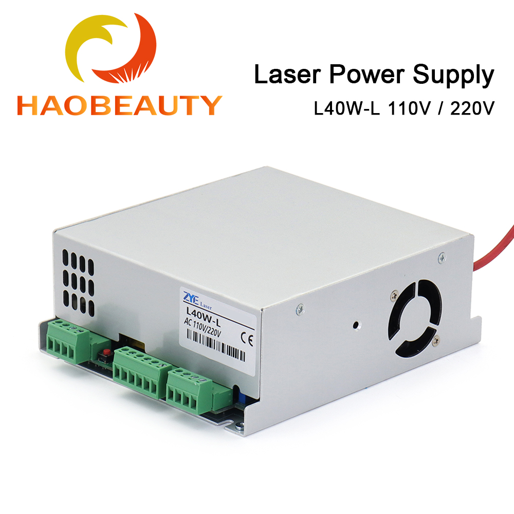 Industrial Laser Engraving Machine - HAOBEAUTY MYJG-40 CO2 Laser, suplai daya