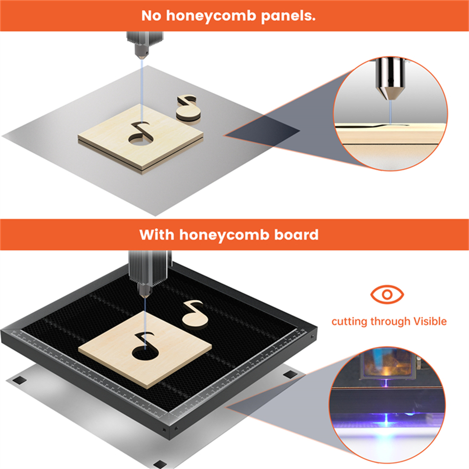 Meja Kerja Laser Panel Sarang  - Industrial Laser Engraving Machine ulasan dan harga
