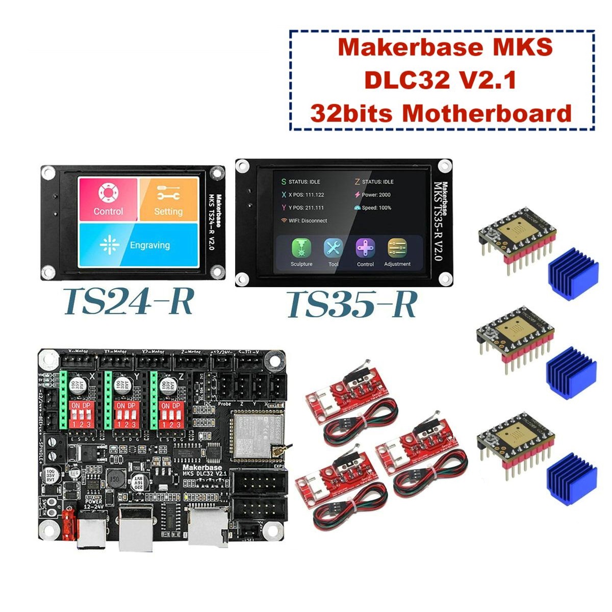 Makerbase MKS DLC32 V2.1 32bit - Industrial Laser Engraving Machine ulasan dan harga