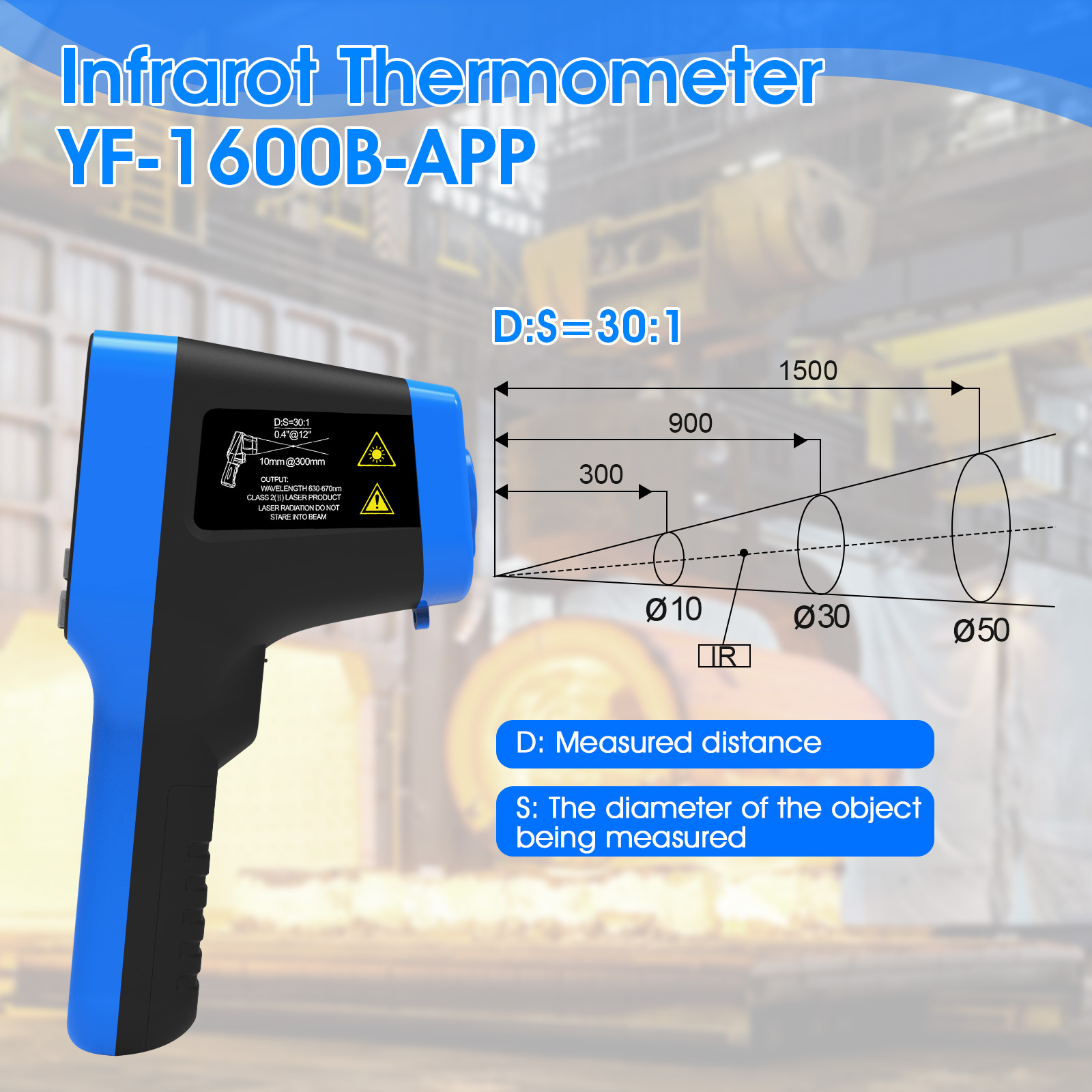 Termometer Industri -50 ℃   hi - Industrial Laser Types ulasan dan harga