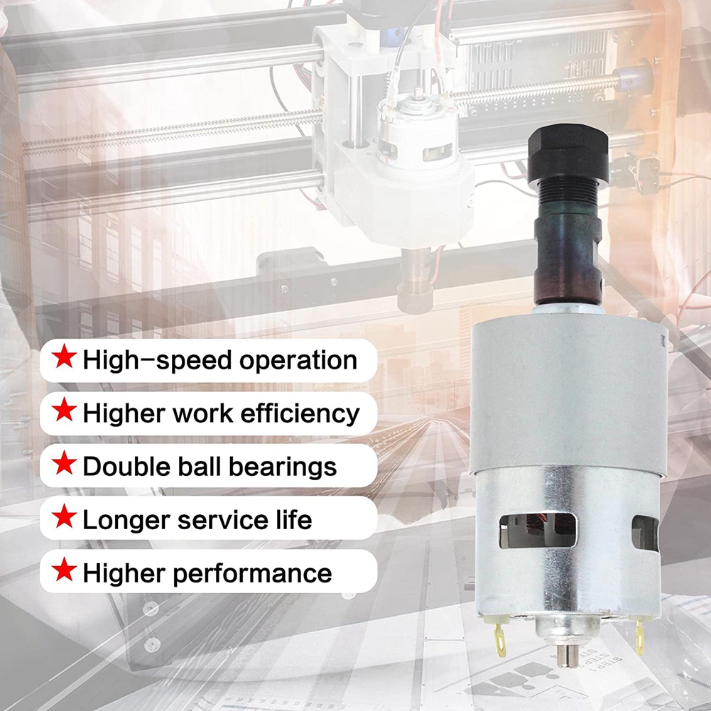 Motor DC Multifungsi CNC 775 M - Cnc Spindle Motor ulasan dan harga